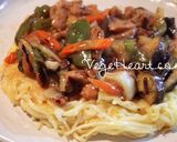 米粉麺たっぷり野菜甘酢あんかけ堅焼きそば作り方7写真