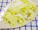 白菜としめじのレンチン蒸し作り方1写真