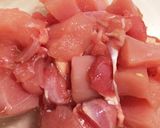 鶏胸肉とエリンギのガリマヨ醤油炒め作り方1写真