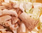 鶏胸肉とエリンギのガリマヨ醤油炒め作り方2写真