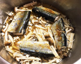 さんまといろいろきのこの炊き込みご飯作り方4写真