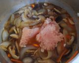 ごぼうと鶏挽き肉のコンソメ醤油スープ作り方6写真