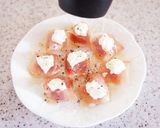 蜂蜜とクリームチーズのせ♪いちじく生ハム作り方7写真