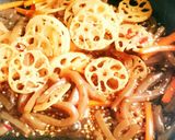 蓮根と蒟蒻の美味しいきんぴらいかが♬*作り方7写真