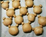 ミロクリームin熊ちゃんちぎりパン作り方15写真