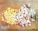 【作り置き】エリンギとポテトのピリ辛炒め作り方1写真
