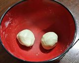 かぼちゃケーキ入り焼き大福作り方3写真