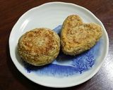 かぼちゃケーキ入り焼き大福作り方11写真