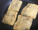簡単本格的！薄揚げの鶏ミンチチーズ詰め作り方5写真