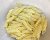 マカロニのエコ葱タレ和え作り方1写真