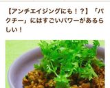 パクチー釜玉そうめん作り方6写真