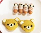 ハロウィンリラックマキャラ弁 遠足弁当作り方1写真