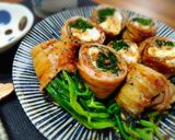 ＊豚肉の小葱大葉チーズとろ〜り巻き焼き＊作り方7写真