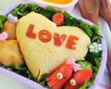 ハートのLOVEオムライス弁当♡♡作り方8写真