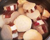 副菜！おやつに！さつま芋の蜂蜜レモン煮作り方3写真