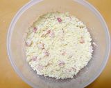 糖質オフ！ベーコン＆チーズ☆おからお焼き作り方1写真