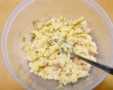 糖質オフ！ベーコン＆チーズ☆おからお焼き作り方2写真