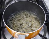 お好み焼き具材で卵とじ丼作り方1写真