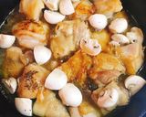 【お弁当に】鶏もも肉とキノコの煮物作り方6写真