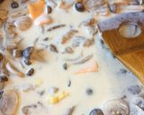 豚肉ときのこのチーズクリームパスタ作り方7写真