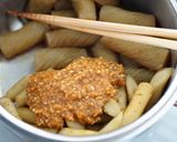 ごぼうと蒟蒻のごま味噌和え作り方6写真
