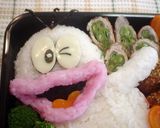 オバケのＱ太郎のお弁当(キャラ弁)作り方2写真