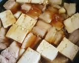 男の簡単料理☆豚角煮の肉豆腐☆作り方4写真