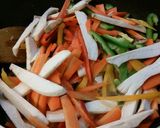 胡麻カレー甘酢炒め。作り方3写真