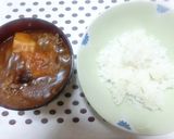 ビーフシチュウの炊飯炊き　かぼちゃ入り作り方13写真
