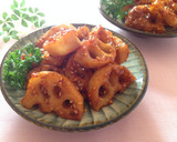 ✿常備菜 無限れんこんの甘辛焼き✿作り方5写真
