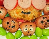キャラ弁★ウインナーのバイキンマン作り方20写真