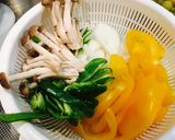 野菜たっぷりナポリタン作り方1写真