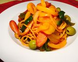野菜たっぷりナポリタン作り方7写真