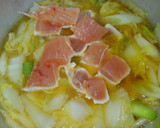 簡単！白菜と長ネギとマグロの味噌煮込み♡作り方4写真