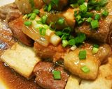 男の簡単料理☆豚角煮の肉豆腐☆作り方6写真