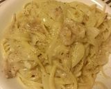 ★豚肉とツナ★オニオンクリームパスタ作り方4写真
