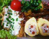 お花の魚二ソ卵焼き♪お弁当♪作り方4写真
