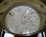 干しきのこのクリームパスタ作り方3写真