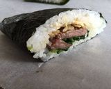 ナムル&ロースサンドおにぎらず(型押し)作り方6写真