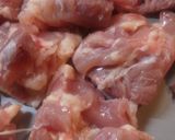 フライパンでこってり鶏の甘辛煮作り方1写真