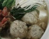 生しらすで、鶏つくね団子鍋作り方5写真