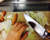 冬の野菜で白菜かぼちゃ和風スープ!レンジ作り方6写真