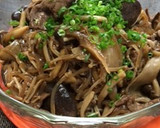 牛肉とキノコのすき焼き風しぐれ煮作り方6写真
