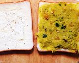 食感楽しいかぼちゃサラダのサンドウィッチ作り方8写真