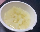 炊飯器で簡単❗️梨のコンポートケーキ作り方2写真