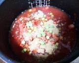 炊飯器でバター不使用のケチャップライス♡作り方7写真