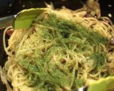 きのことサラミのオイルスパゲティ作り方10写真