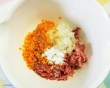ふんわり肉だんごのニラ玉スープ作り方3写真
