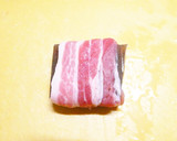 蒟蒻の肉巻き！豚ばら薄切り肉で角煮の味。作り方5写真