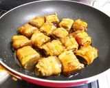 蒟蒻の肉巻き！豚ばら薄切り肉で角煮の味。作り方11写真
